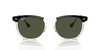 [Green Lenses, Polished Black On Transparent Frame]