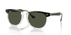 [Green Lenses, Polished Black On Transparent Frame]