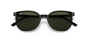 Green Lenses, Polished Black Frame