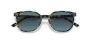 Blue Gradient Lenses, Polished Yellow & Blue Havana Frame