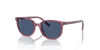 [Dark Blue Lenses, Polished Transparent Pink Frame]