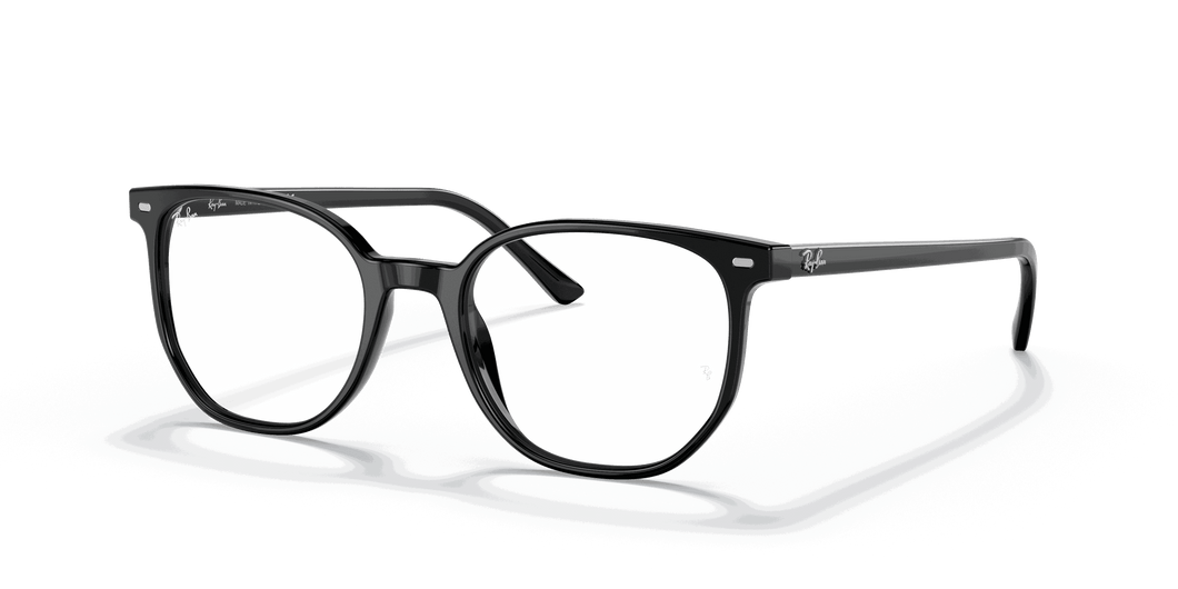 [Clear Lenses, Polished Black Frame]