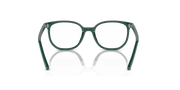 Clear Lenses, Polished Opal Green Frame