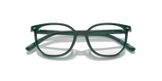 Clear Lenses, Polished Opal Green Frame