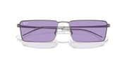 Violet Lenses, Polished Gunmetal Frame