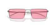 Pink Lenses, Polished Gunmetal Frame