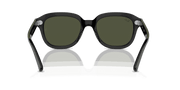 Green Lenses, Polished Black Frame