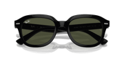 Green Lenses, Polished Black Frame