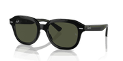 Green Lenses, Polished Black Frame