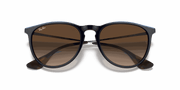 Brown Gradient Lenses, Polished Blue Frame