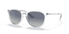 [Blue Gradient Lenses, Polished Transparent Frame]