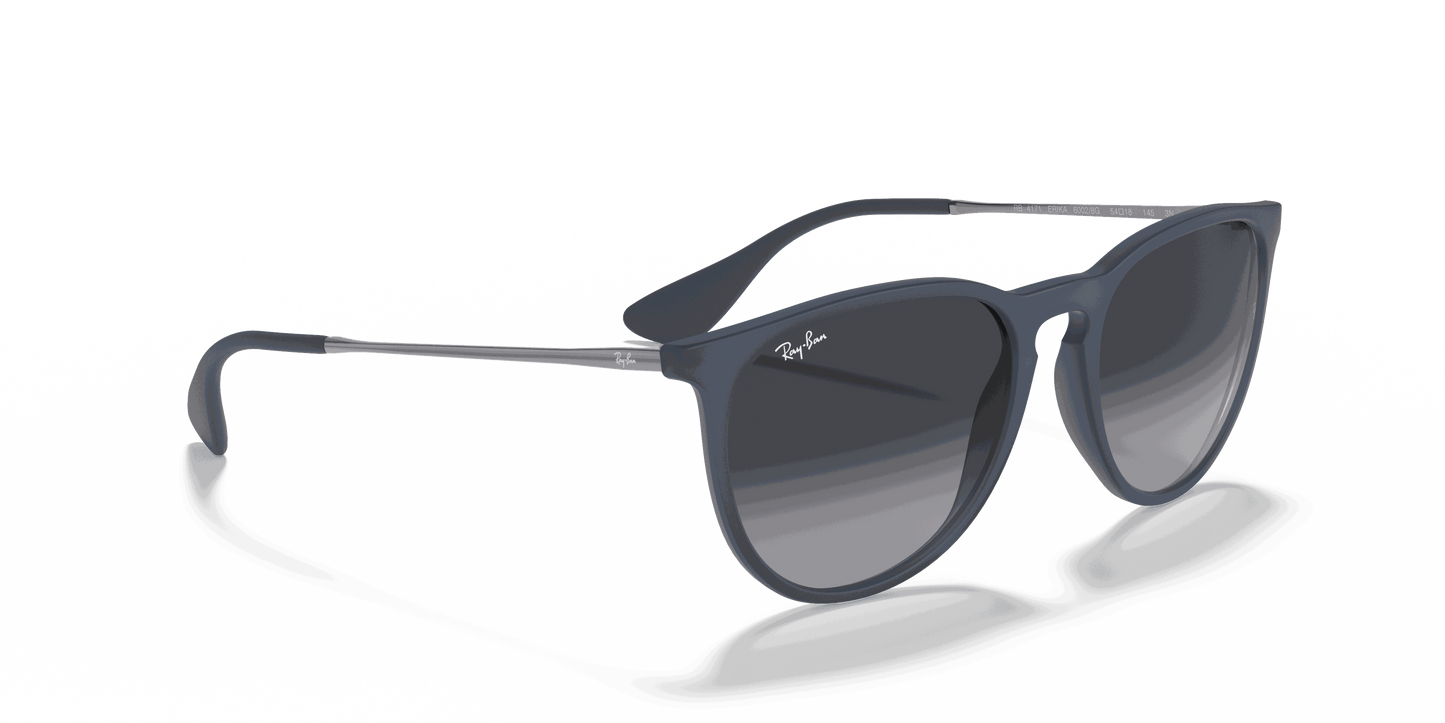 [Grey Gradient Lenses, Matte Blue Frame]