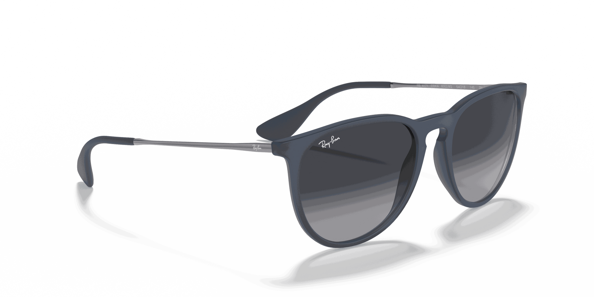 [Grey Gradient Lenses, Matte Blue Frame]