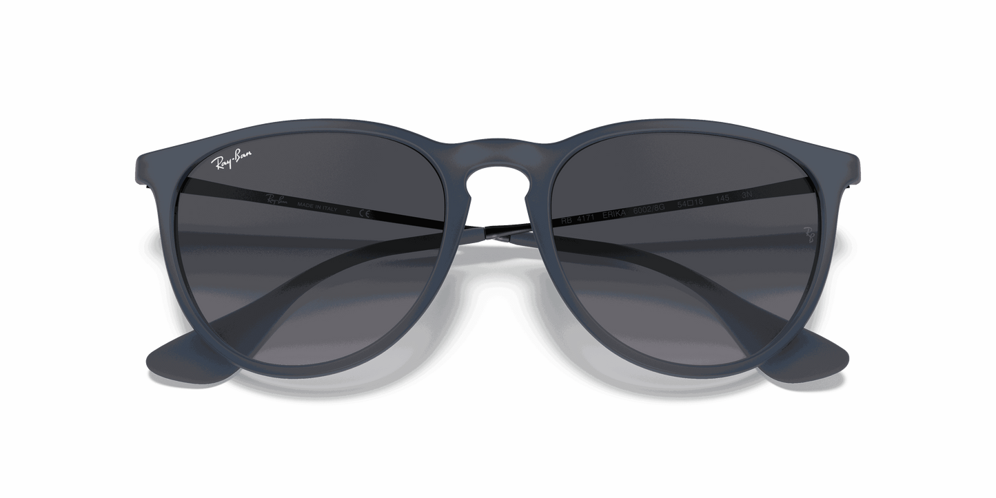 [Grey Gradient Lenses, Matte Blue Frame]