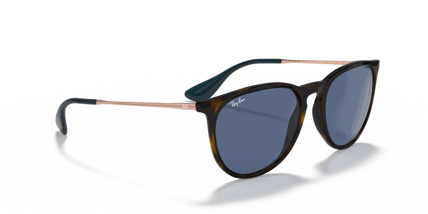 [Blue Lenses, Polished Havana Frame]
