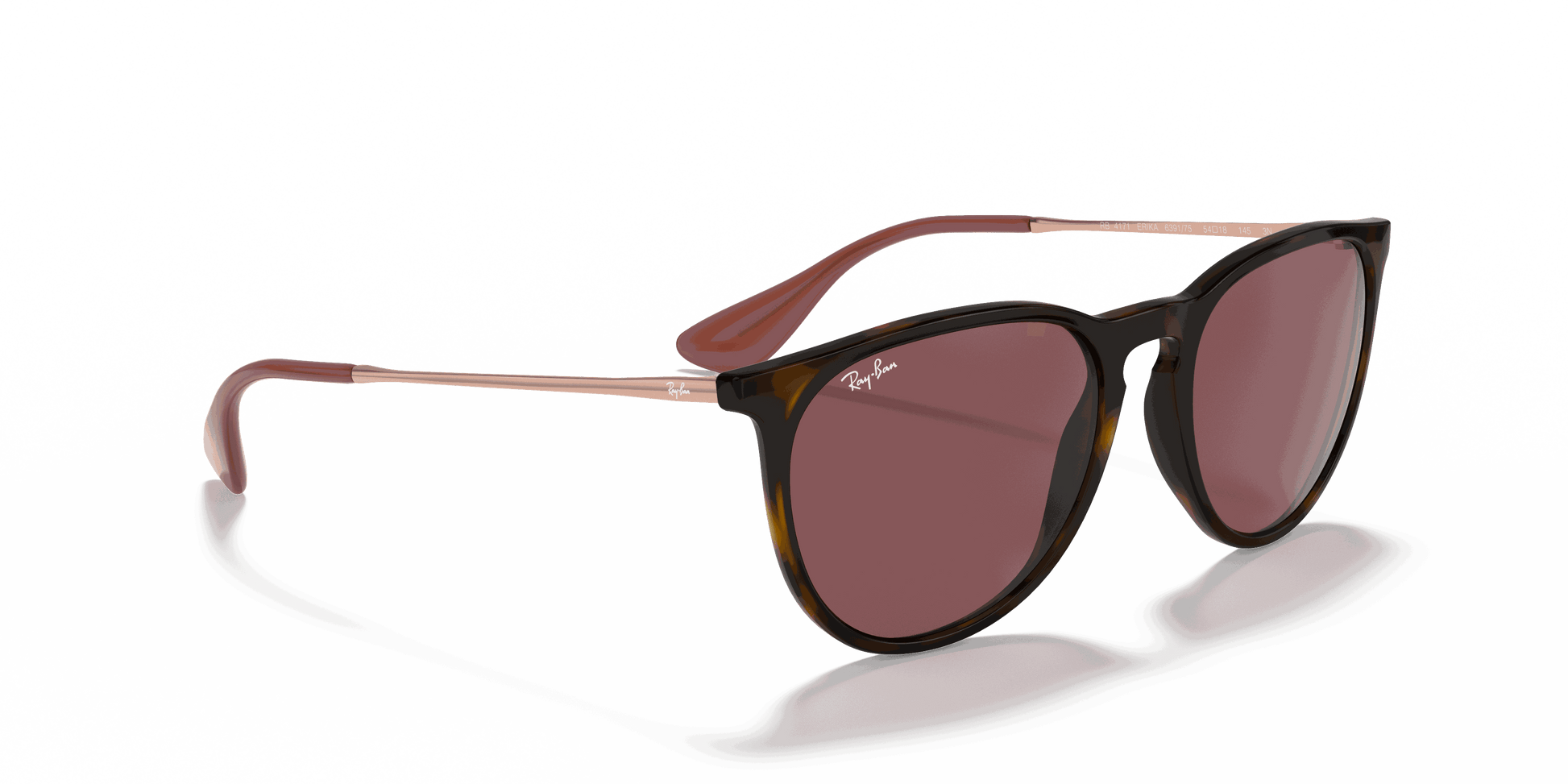 [Dark Violet Lenses, Polished Havana Frame]