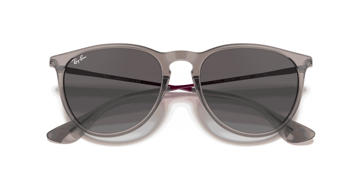 [Light Grey Gradient Dark Grey Lenses, Polished Transparent Grey Frame]