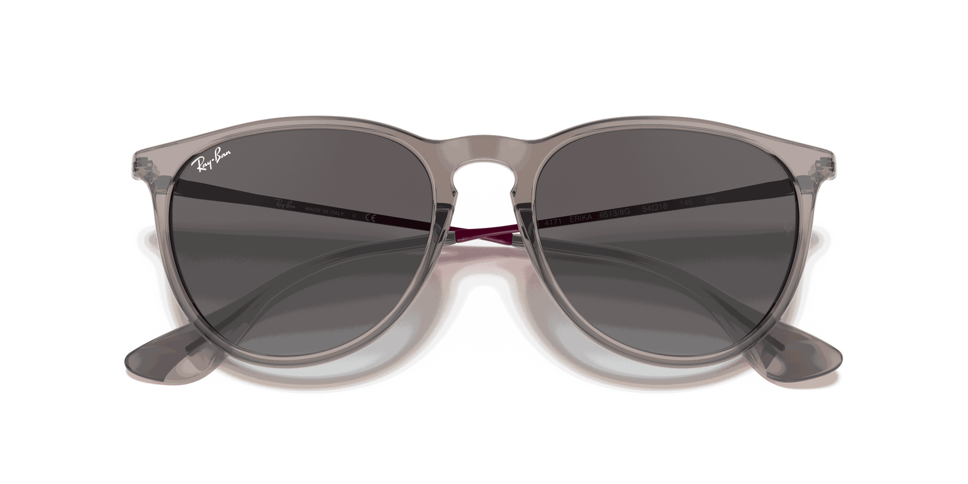 [Light Grey Gradient Dark Grey Lenses, Polished Transparent Grey Frame]