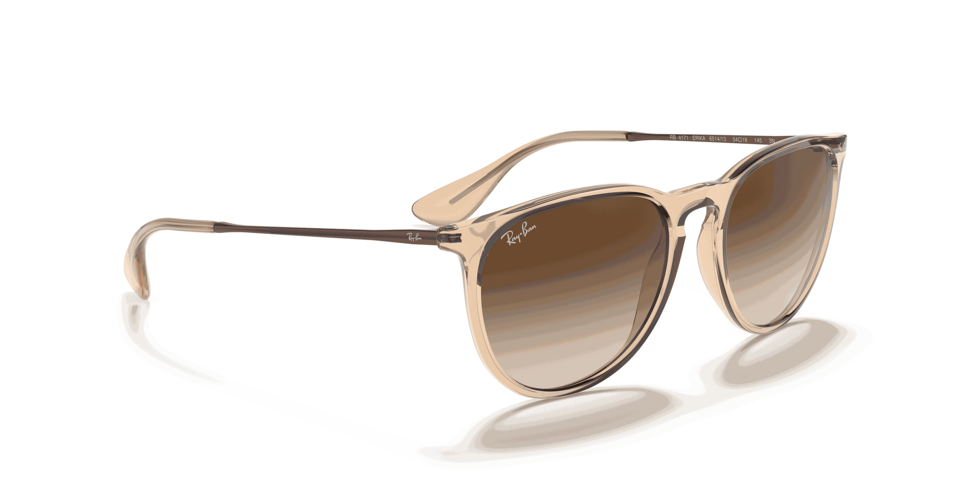 [Brown Gradient Lenses, Polished Transparent Brown Frame]