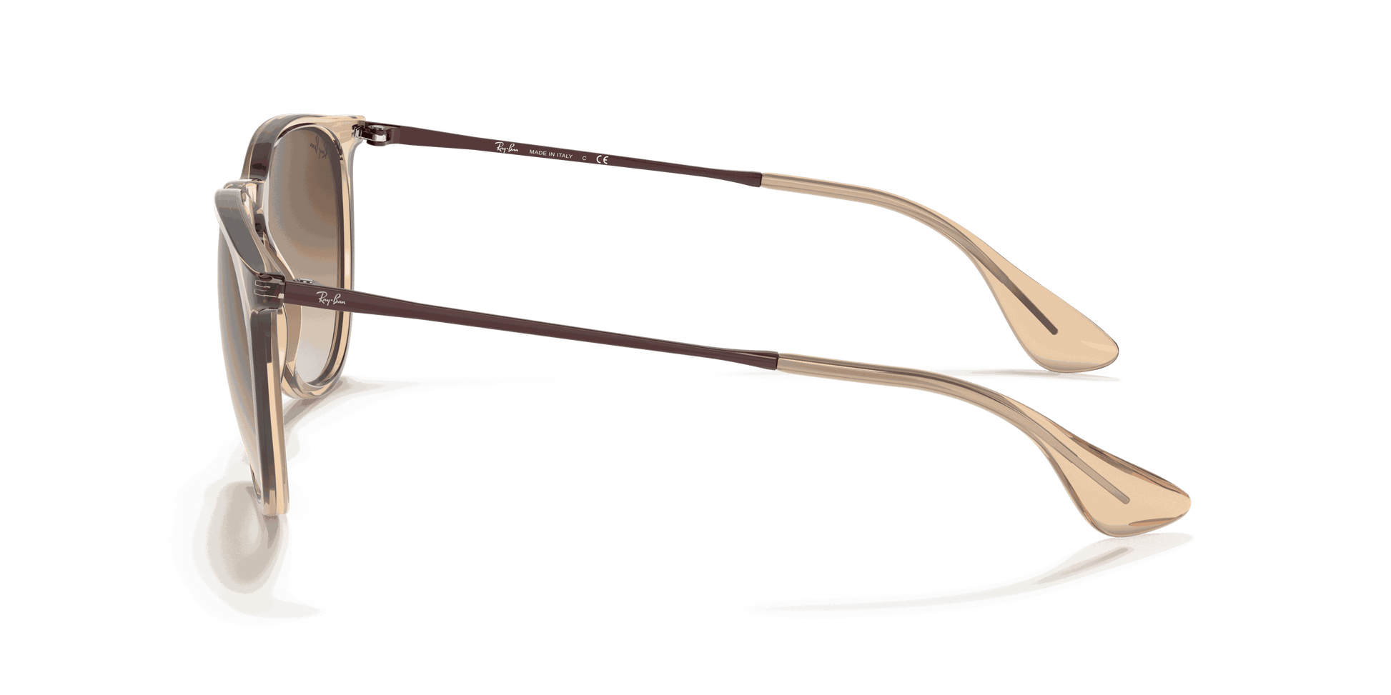 [Brown Gradient Lenses, Polished Transparent Brown Frame]