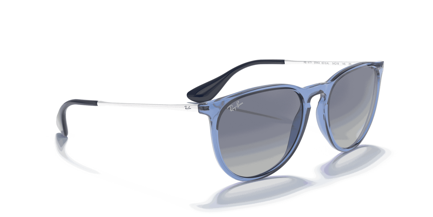 [Blue Gradient Lenses, Polished Transparent Blue Frame]