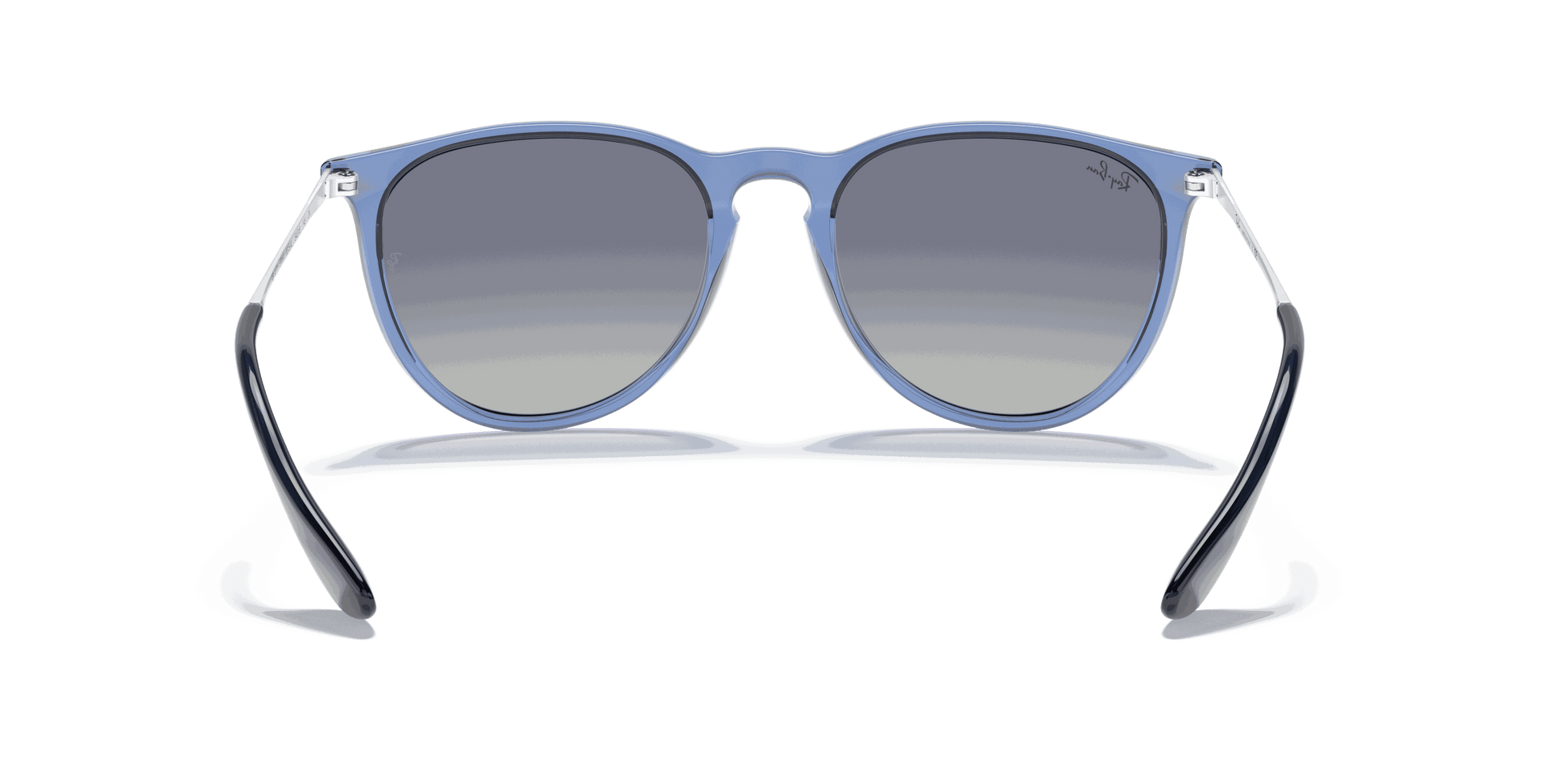 [Blue Gradient Lenses, Polished Transparent Blue Frame]