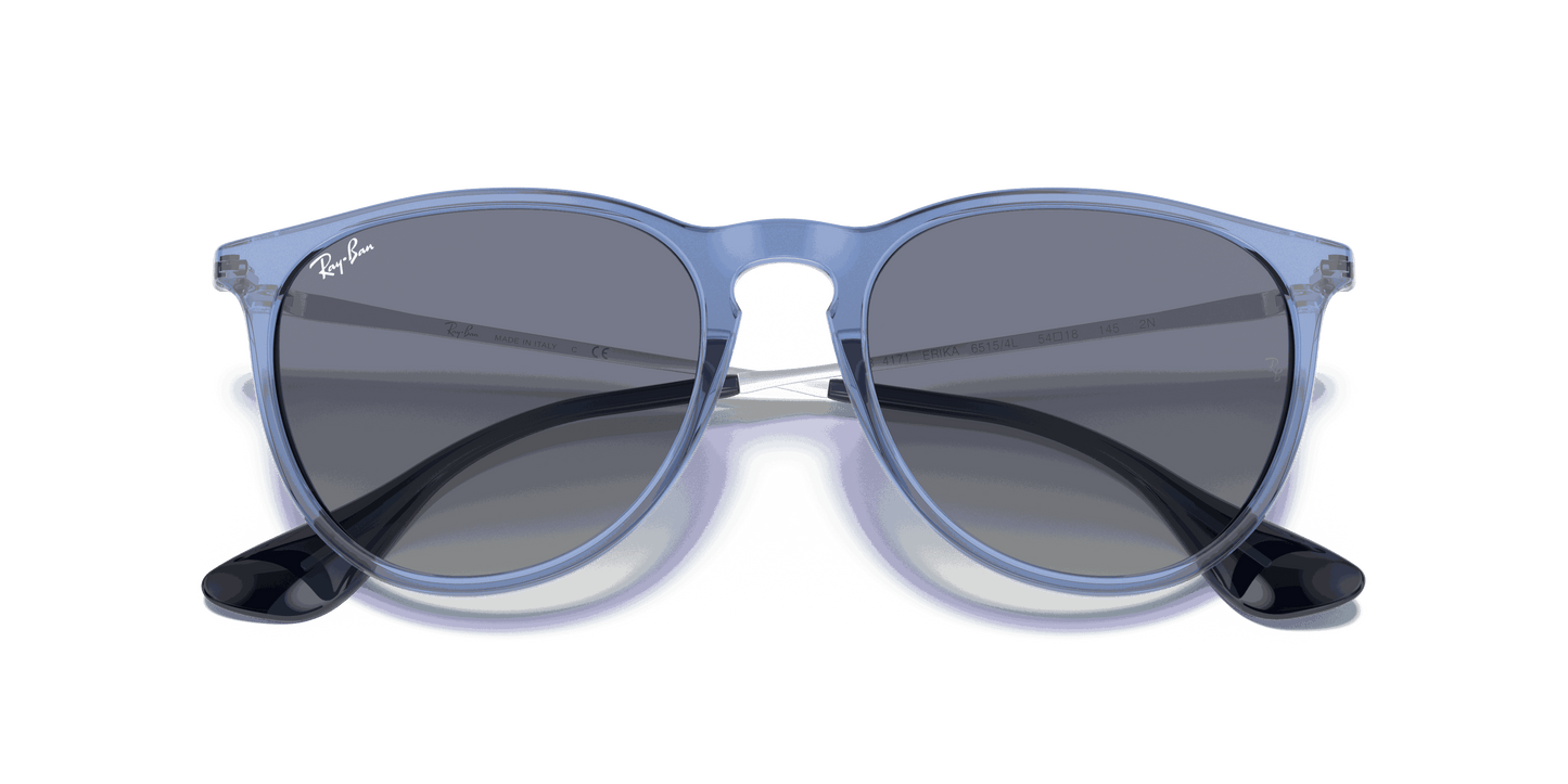 [Blue Gradient Lenses, Polished Transparent Blue Frame]