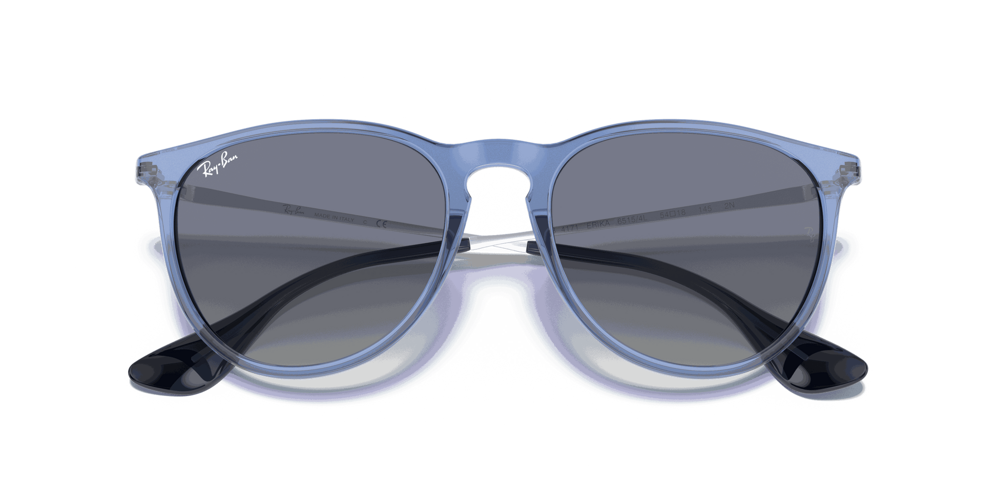 [Blue Gradient Lenses, Polished Transparent Blue Frame]