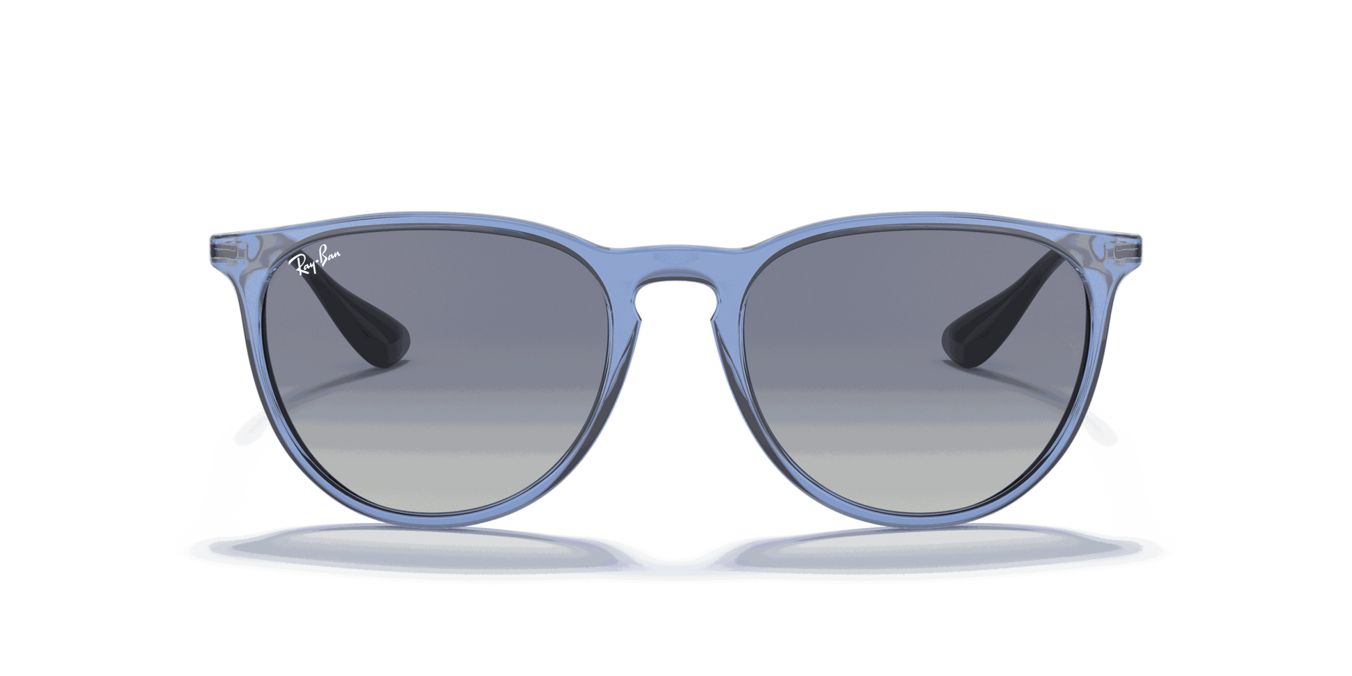 [Blue Gradient Lenses, Polished Transparent Blue Frame]