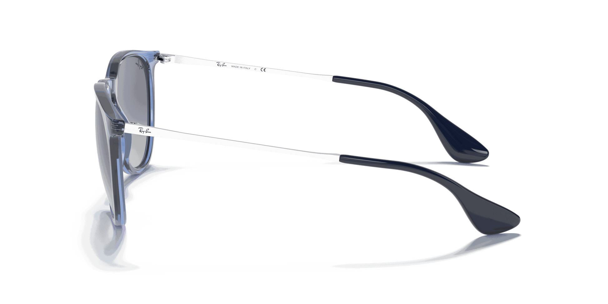 [Blue Gradient Lenses, Polished Transparent Blue Frame]