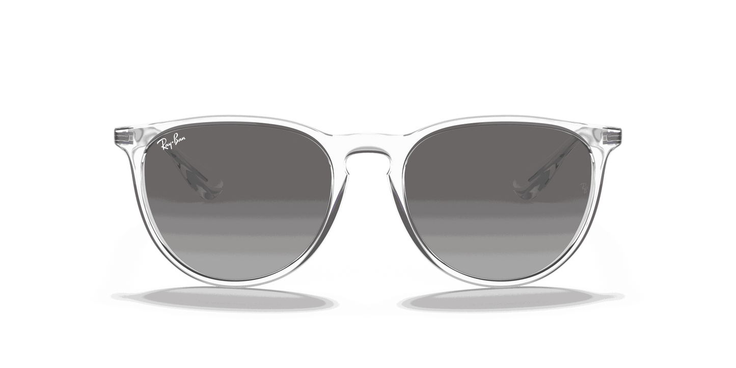 [Grey Gradient Lenses, Polished Transparent Frame]