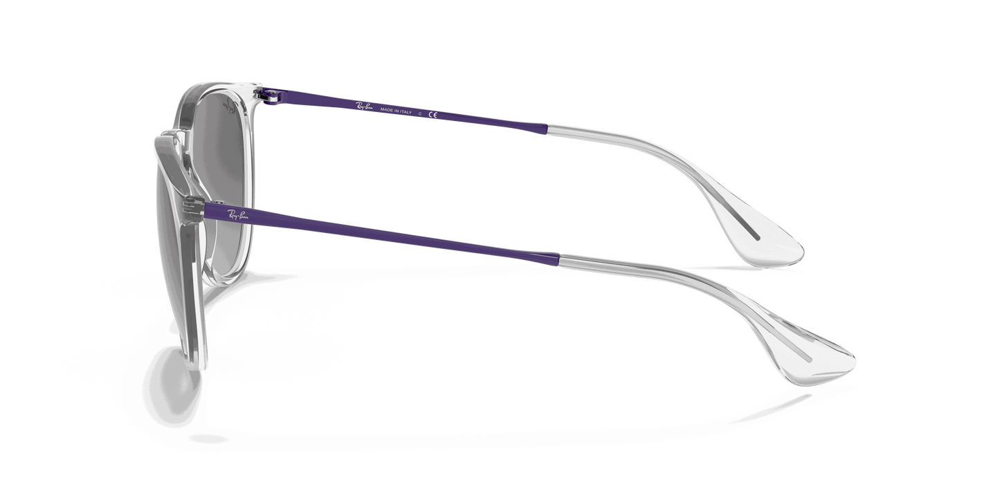 [Grey Gradient Lenses, Polished Transparent Frame]