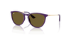 [Dark Brown Lenses, Polished Rubber Violet Frame]