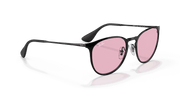 Photochromic Pink Gradient Blue Lenses, Polished Black Frame