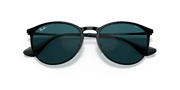 Photochromic Green Gradient Blue Lenses, Polished Black Frame