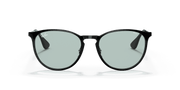 Photochromic Green Gradient Blue Lenses, Polished Black Frame