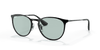 [Photochromic Green Gradient Blue Lenses, Polished Black Frame]