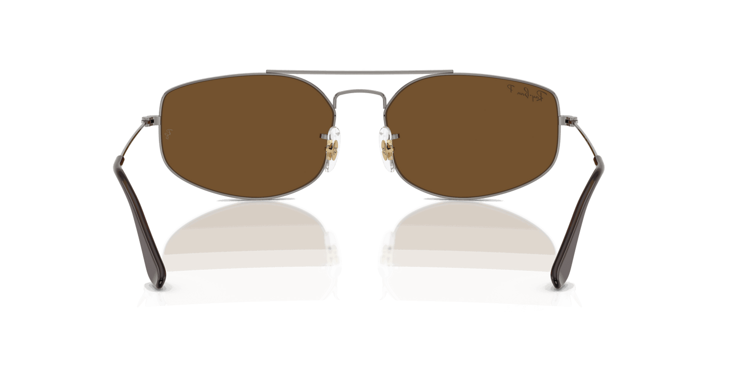 [B-15 Brown Lenses, Polished Gunmetal Frame]