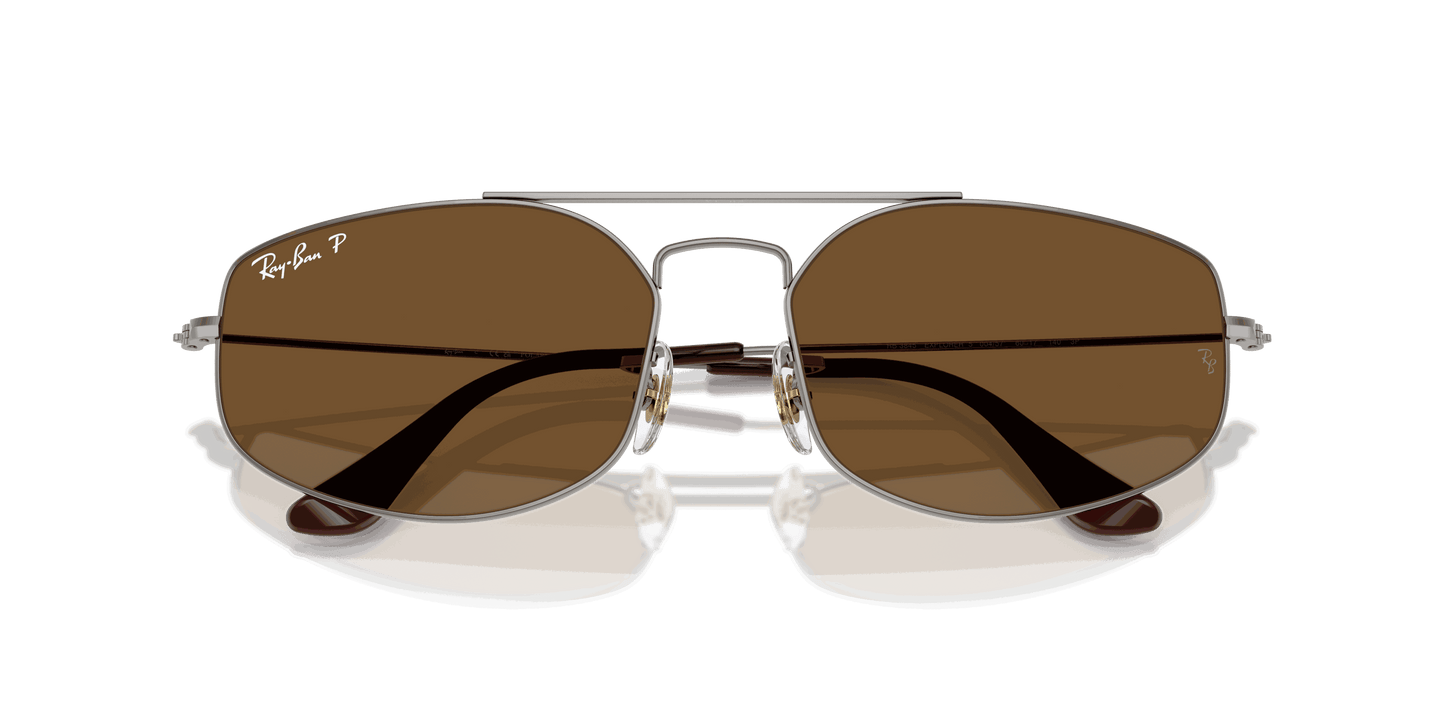 [B-15 Brown Lenses, Polished Gunmetal Frame]