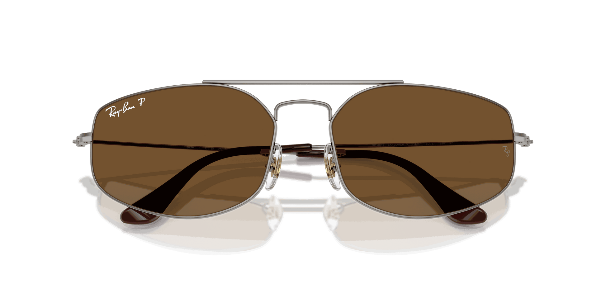 [B-15 Brown Lenses, Polished Gunmetal Frame]