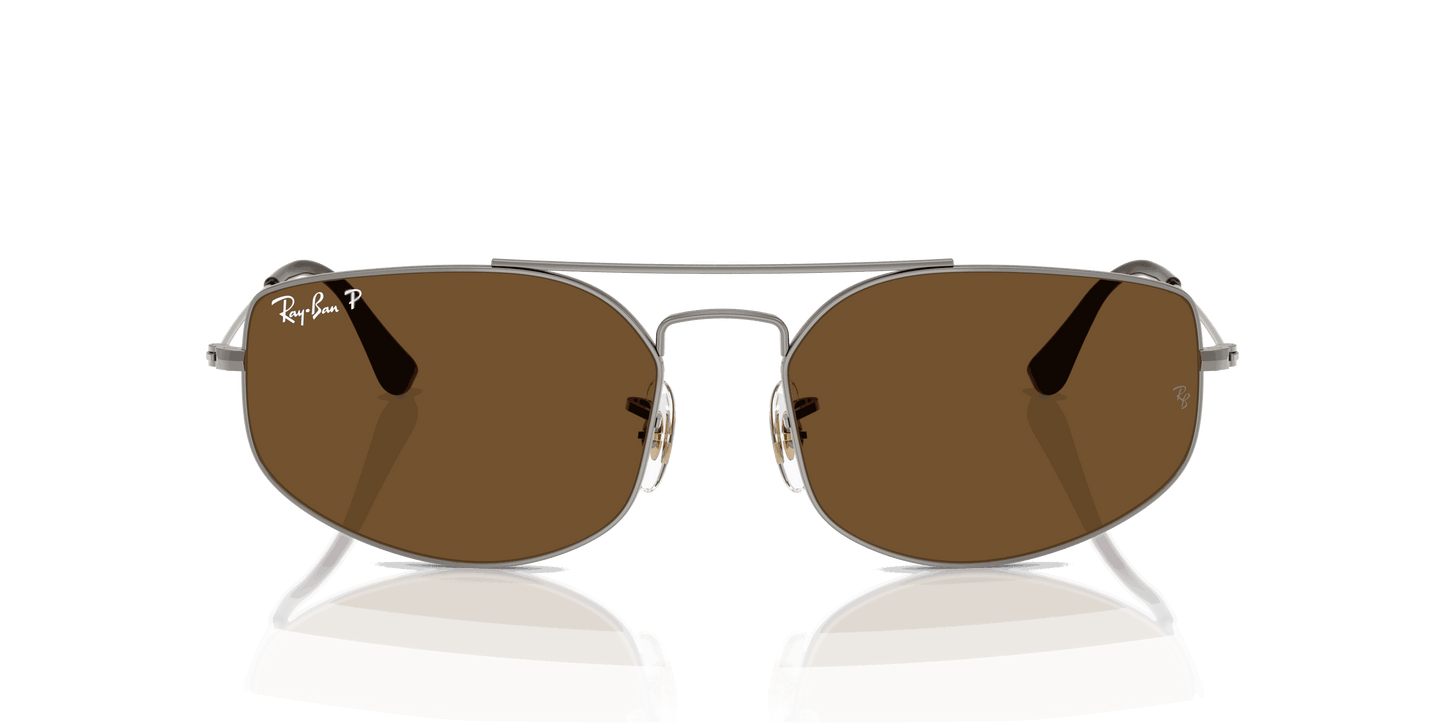 [B-15 Brown Lenses, Polished Gunmetal Frame]