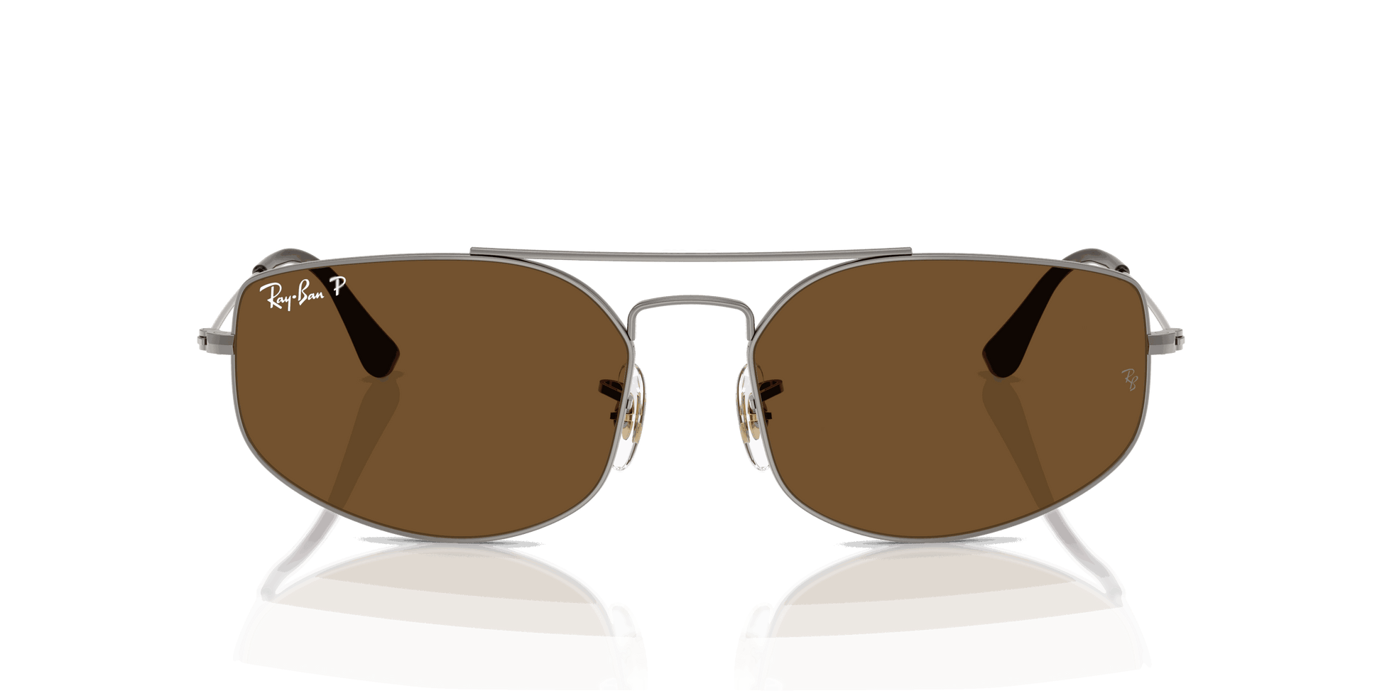 [B-15 Brown Lenses, Polished Gunmetal Frame]