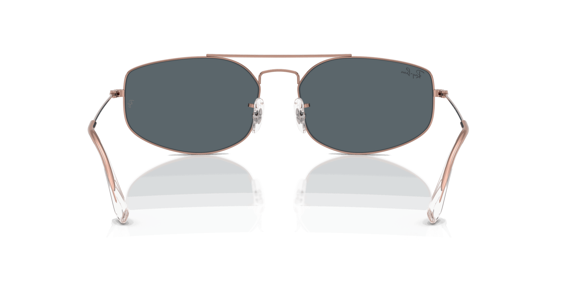 [Blue Lenses, Polished Copper Frame]