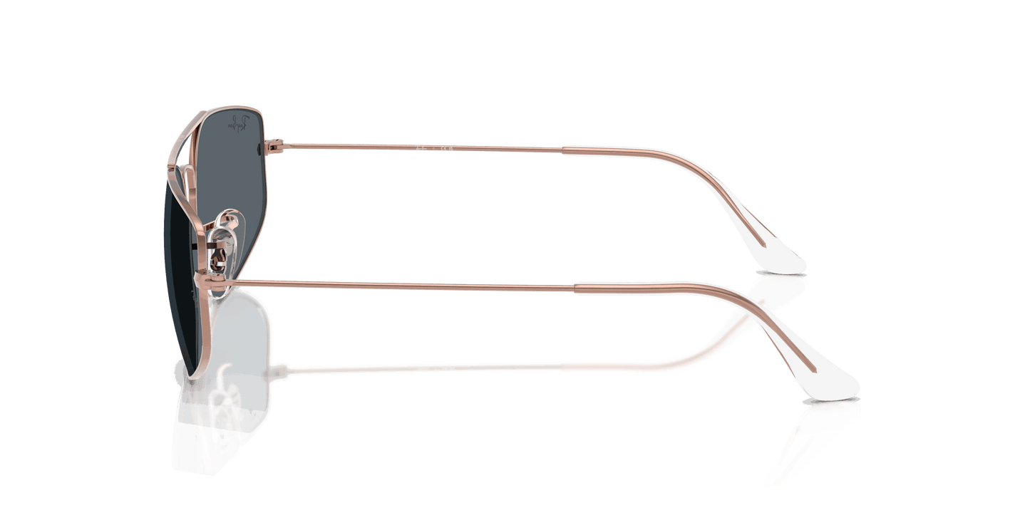 [Blue Lenses, Polished Copper Frame]