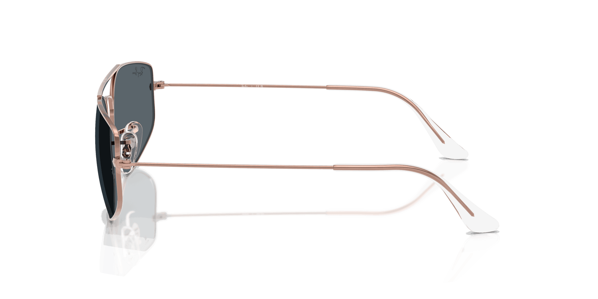 [Blue Lenses, Polished Copper Frame]