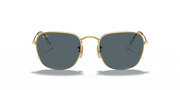 Blue Lenses, Polished Gold Frame