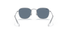 [Dark Blue Lenses, Polished Silver Frame]