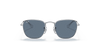 [Dark Blue Lenses, Polished Silver Frame]