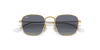 [Light Grey/Dark Blue Lenses, Polished Arista Gold Frame]