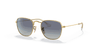 [Light Grey/Dark Blue Lenses, Polished Arista Gold Frame]